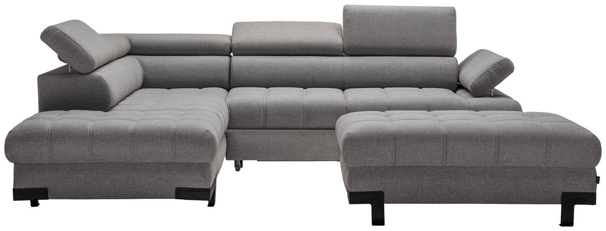 HÖRNSOFFA i vävt tyg antracit  - svart/antracit, Design, metall/textil (223/263cm) - Welnova