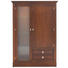 VITRINE in furniert, massiv Kirschbaum, Linde Nussbaumfarben - Chromfarben/Nussbaumfarben, LIFESTYLE, Glas/Holz (108/155/42cm) - Selva VITRINE in furniert, massiv Kirschbaum, Linde Nussbaumfarben - Chromfarben/Nussbaumfarben, LIFESTYLE, Glas/Holz (108/155/42cm) - Selva