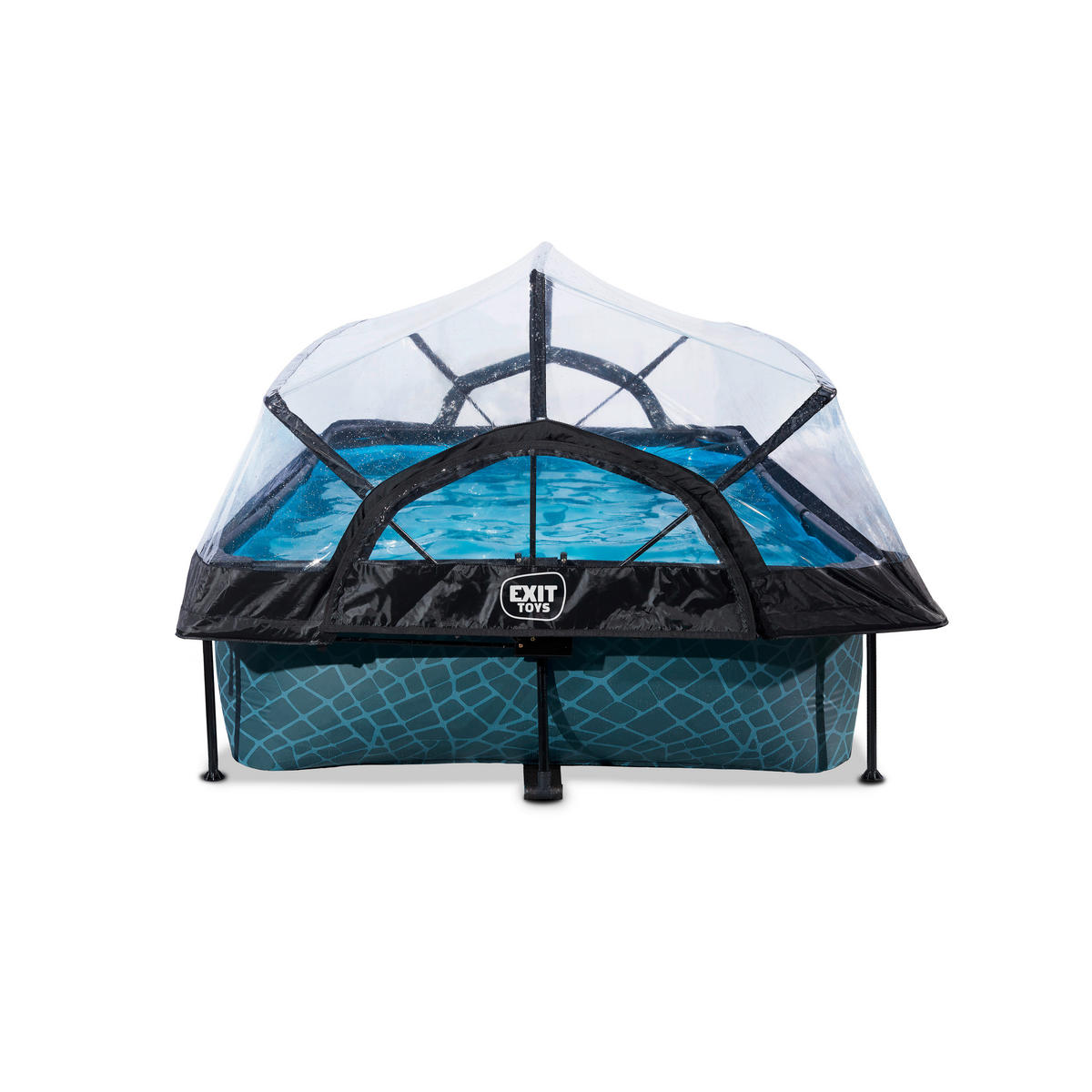 POOL-SET 300/200/65 cm  - Blau, KONVENTIONELL, Kunststoff (300/200/65cm) - EXIT Toys
