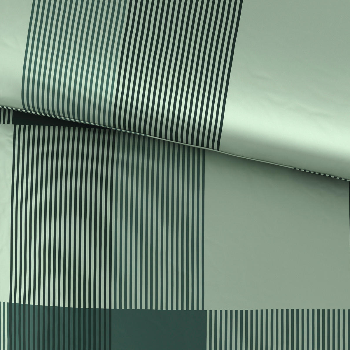POVLEČENÍ, satén, zelená, 140/200 cm - zelená, Konvenční, textil (140/200cm) - Esposa