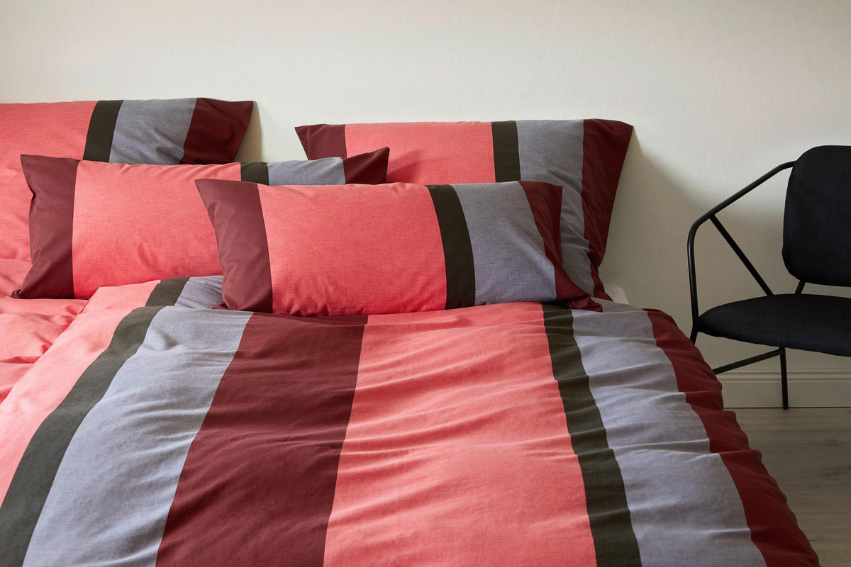 BETTWÄSCHE Set Perkal 240/220 cm  - Koralle, Basics, Textil (240/220cm) - Yes for bed