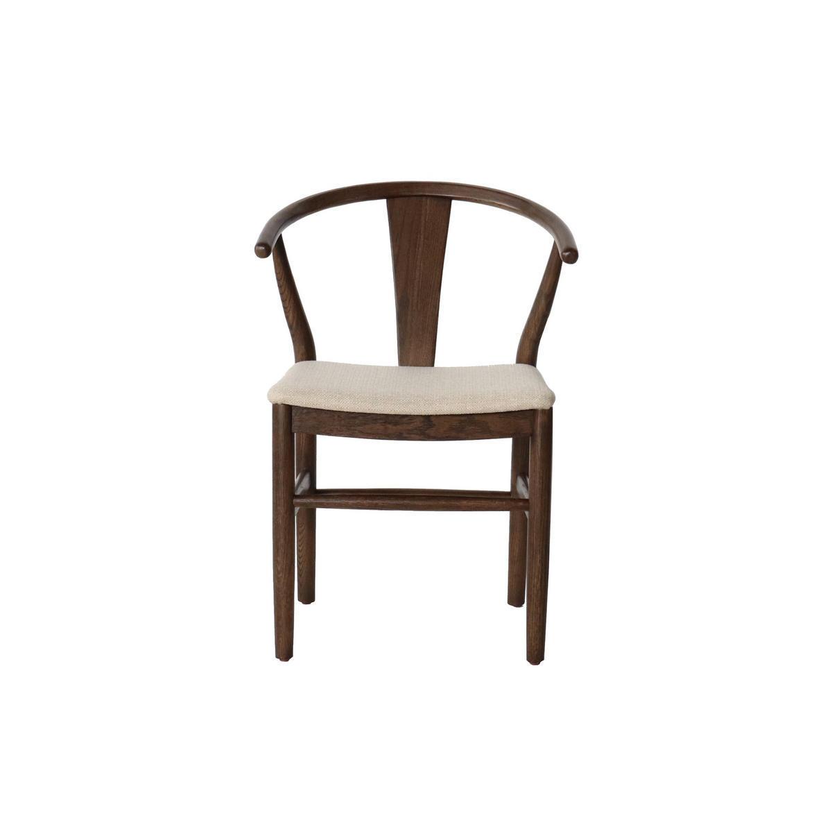 STOL     sandfärgad, mörkbrun  - sandfärgad/mörkbrun, Modern, trä/textil (55/77/55cm) - Niels Andersson