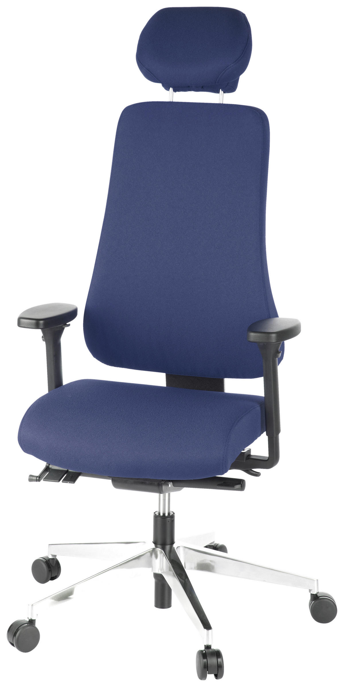 DREHSTUHL Flachgewebe Dunkelblau  - Dunkelblau, MODERN, Kunststoff/Textil (70/148/65cm) - MID.YOU