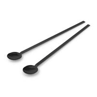 SET ŽLIC   kovina           - črna, Basics, kovina (25,8cm) - Zack