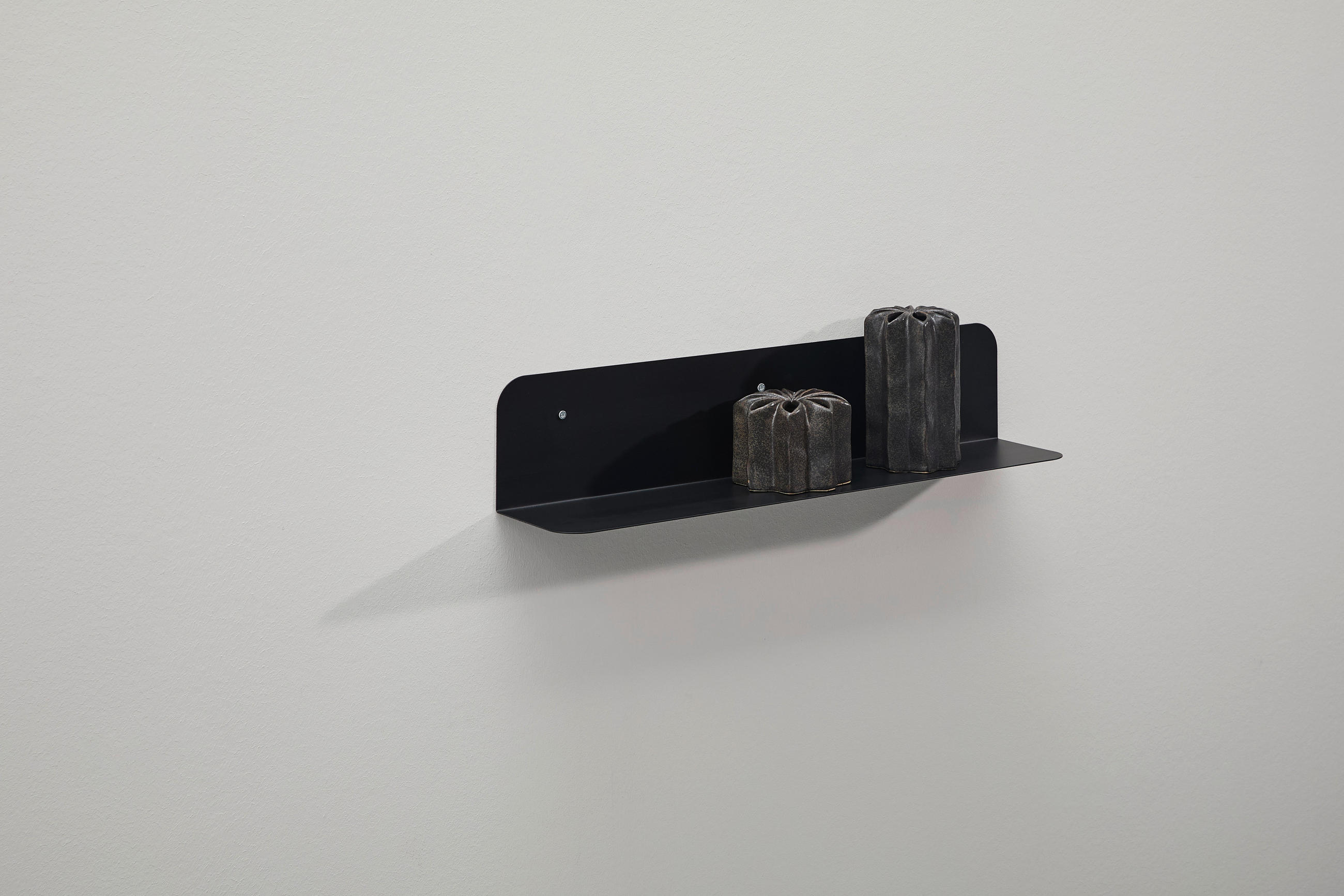 WANDBOARD Schwarz  - Schwarz, Design, Metall (60/12/12cm) - MID.YOU
