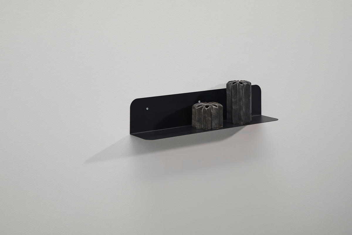 WANDBOARD Schwarz  - Schwarz, Design, Metall (60/12/12cm) - MID.YOU
