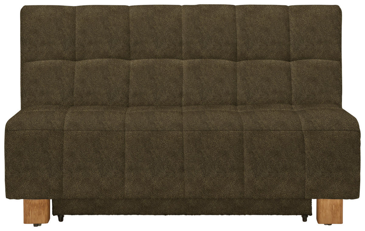 SCHLAFSOFA in Textil Grün  - Naturfarben/Grün, Modern, Holz/Textil (145/92/102cm) - Novel