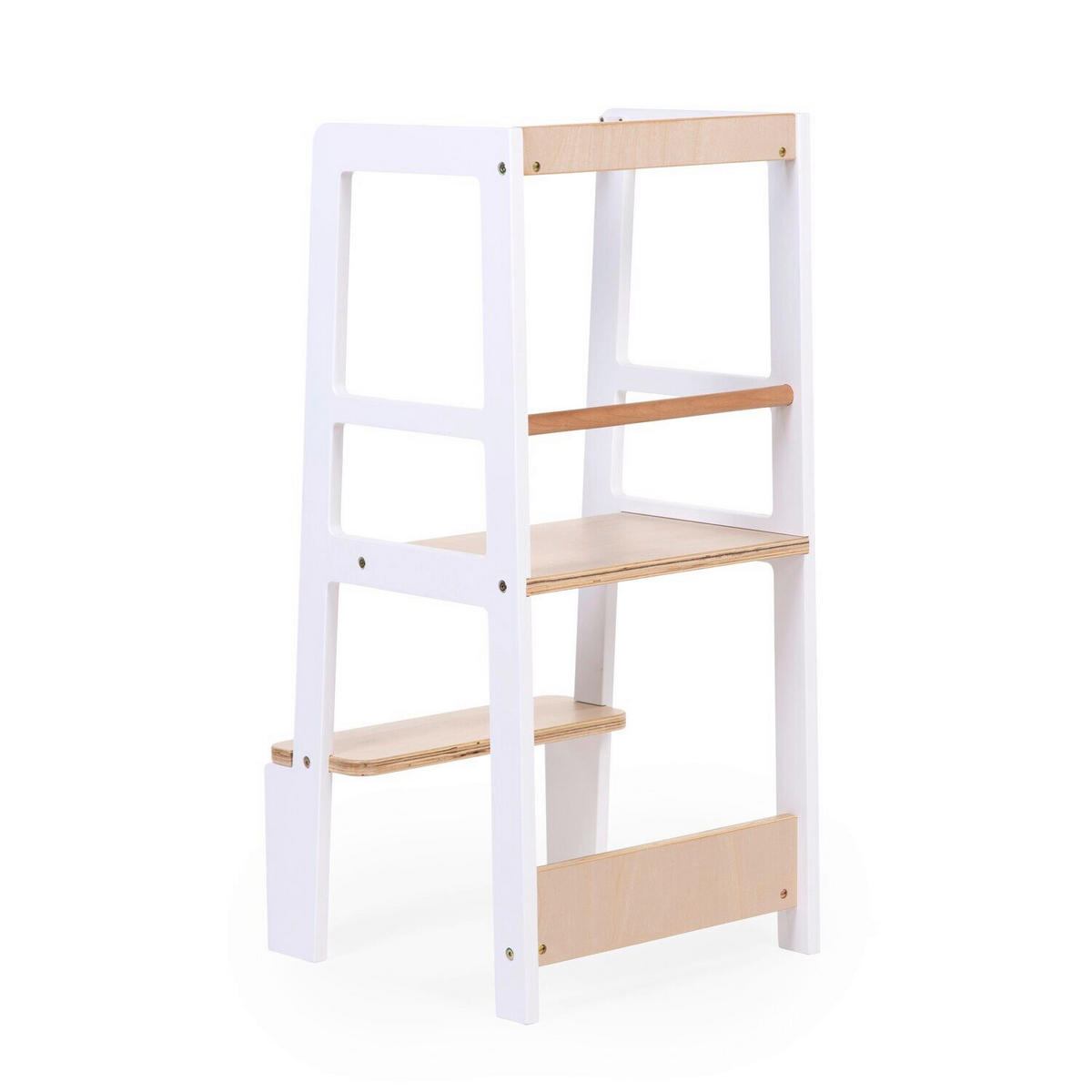 LERNTURM  - Weiß/Baltimorefarben, Basics, Holz (90/40/41cm) - Childhome