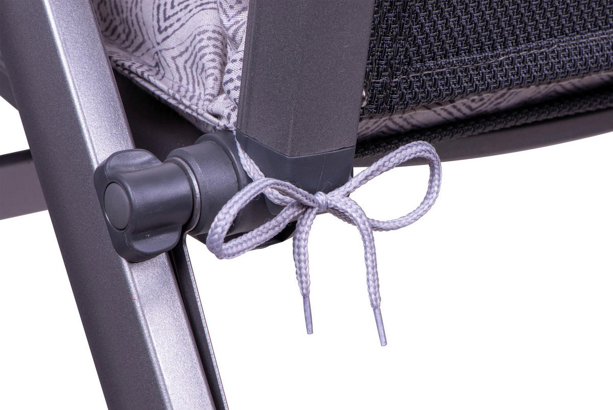 SESSELAUFLAGE in Grau Raute  - Grau, KONVENTIONELL, Textil (50/6/120cm)