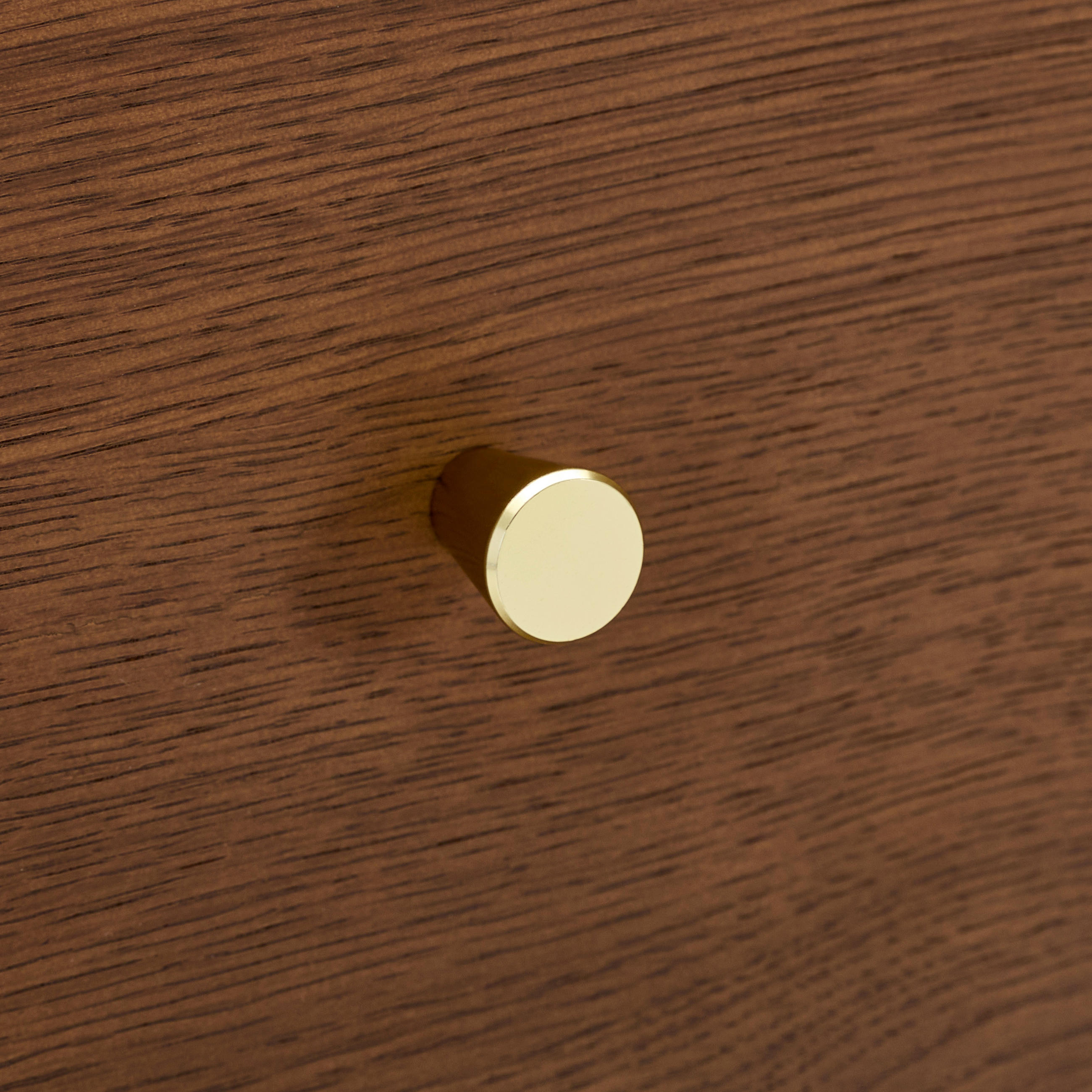 Thumbnail - Mid.you Sideboard, Gold, Walnuss, Metall, Eiche, furniert, massiv, 5 Schubladen, 85x99x40 cm, Schlafzimmer, Schlafzimmer...