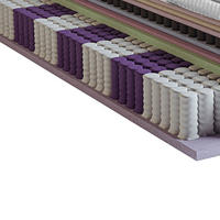 BOXSPRINGMATRATZE - Weiss/Grau, Basics, Textil (200/200cm) - Novel