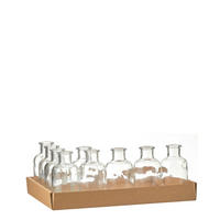 OKRASNA STEKLENICA  steklo  - prosojno, Basics, steklo (5.5/11cm)