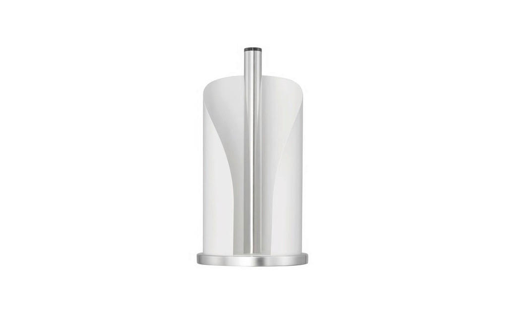 KÜCHENROLLENHALTER - Edelstahlfarben/Weiß, KONVENTIONELL, Metall (15,5/30cm) - Wesco