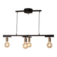 HÄNGELEUCHTE ZEONA 90/59/120 cm   - Messingfarben/Schwarz, LIFESTYLE, Metall (90/59/120cm) - By Rydéns