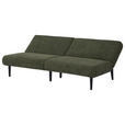 SCHLAFSOFA Webstoff Grün  - Schwarz/Grün, Design, Holz/Textil (184/80/87cm) - Carryhome