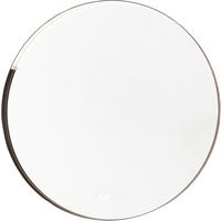 BADEZIMMERSPIEGEL 100/100/6,5 cm  - Titanfarben/Schwarz, MODERN, Glas/Metall (100/100/6,5cm) - Valdera