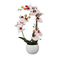 KUNSTBLUME - Rosa/Weiß, Basics, Keramik/Kunststoff (42cm)