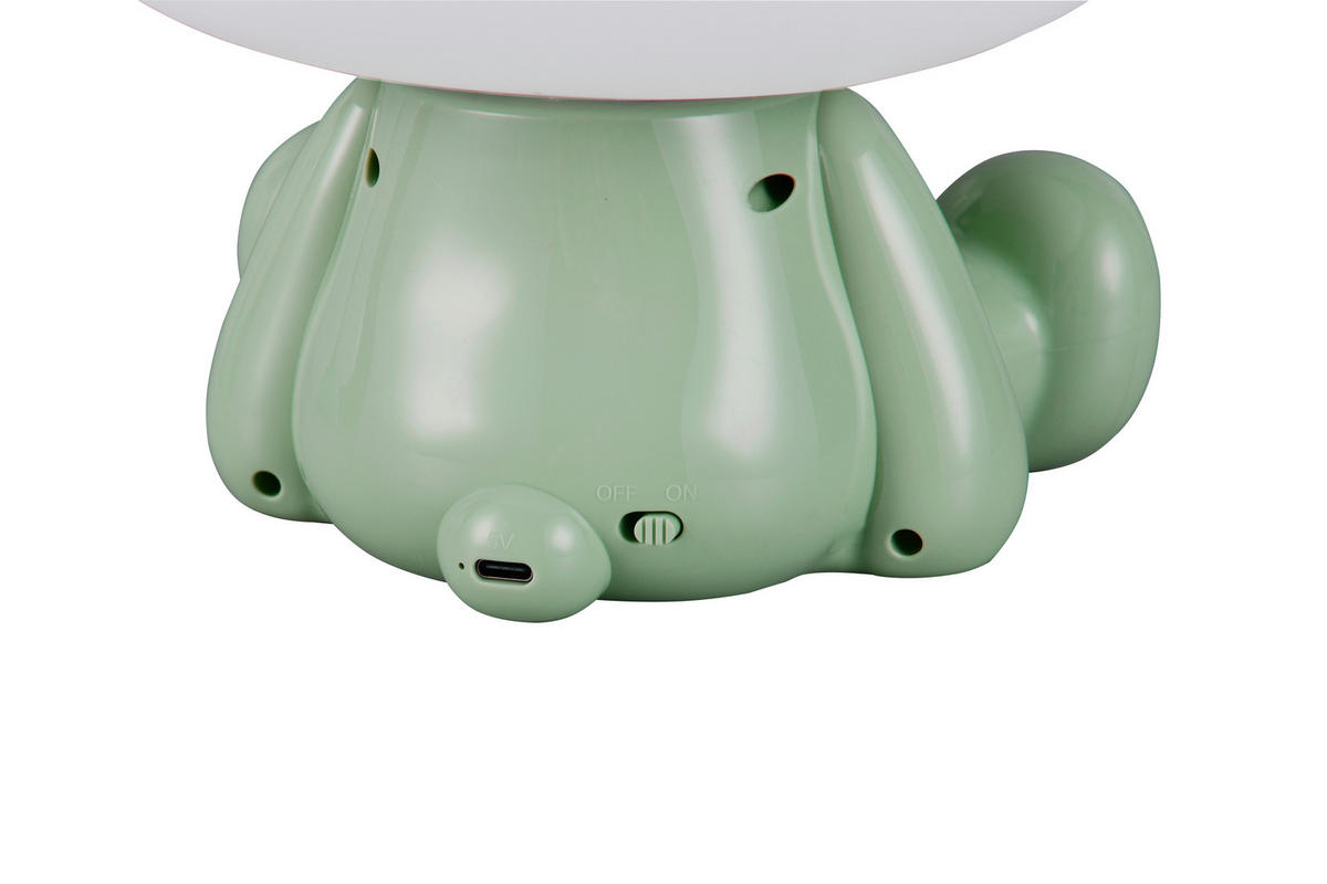 LED-TISCHLEUCHTE Hopper 19,5/24,5/16,5 cm   - Weiß/Grün, LIFESTYLE, Kunststoff (19,5/24,5/16,5cm)