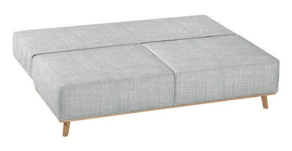 BOXSPRINGSOFA Carla  mit Stoffauswahl, Rücken echt Grau  - Grau, Design, Holz/Textil (203/97/107cm) - Dieter Knoll