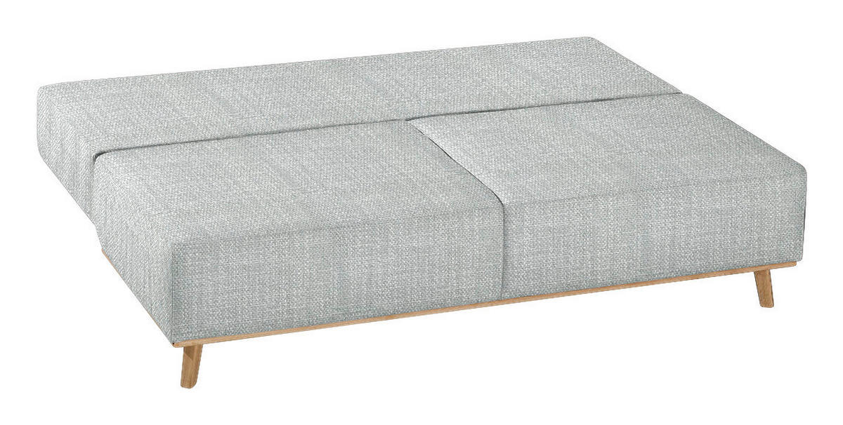 BOXSPRINGSOFA Grau  - Grau, Design, Holz/Textil (203/97/107cm) - Dieter Knoll