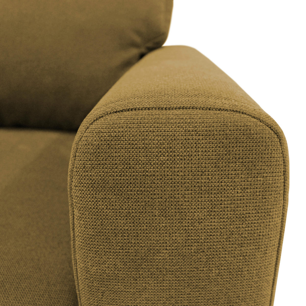 ECKSOFA in Flachgewebe Gelb  163/240 cm  - Gelb/Schwarz, Design, Textil/Metall (163/240cm) - MID.YOU