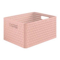 KOŠÍK staroružová - staroružová, Basics, plast (36,8/27,8/19,1cm) - Rotho
