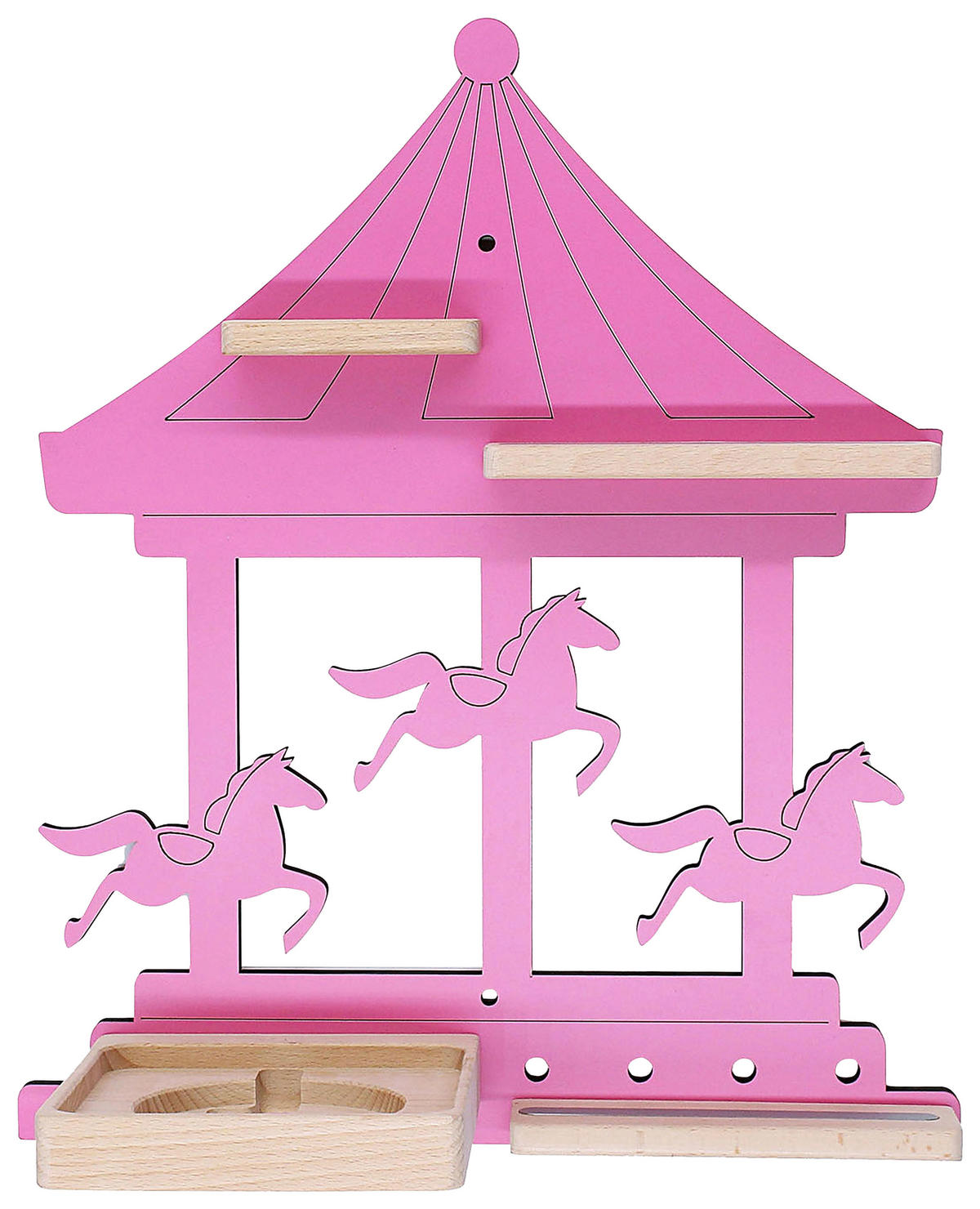 KINDERREGAL  - Pink, Modern, Holzwerkstoff (35/41/19cm) - Livetastic