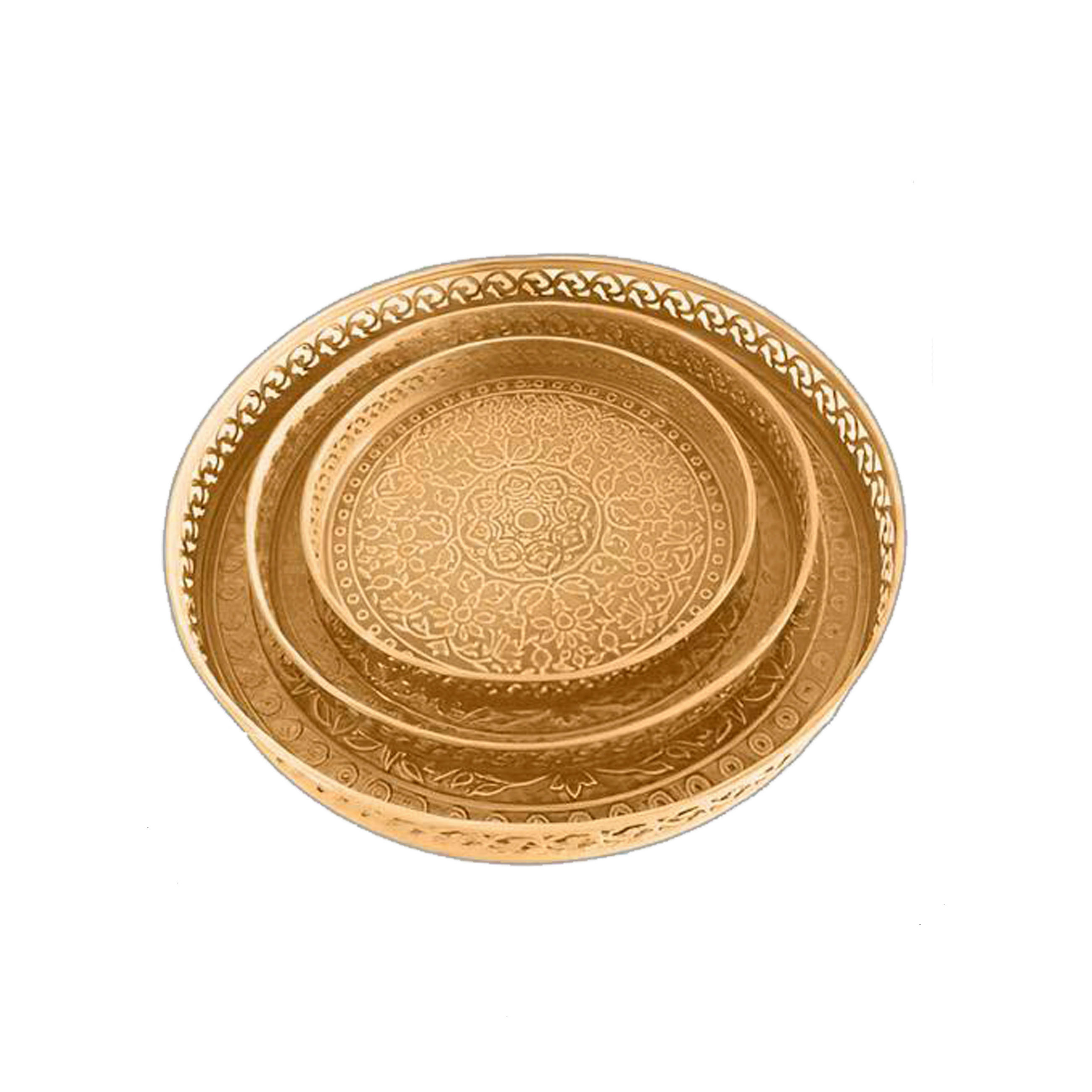 POSLUŽAVNIK ZA SERVIRANJE             - žuta, Trendi, metal - Ambia Home