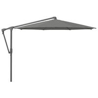 AMPELSCHIRM 330x330 cm  - Dunkelgrau/Anthrazit, Basics, Textil/Metall (330/330cm) - Glatz