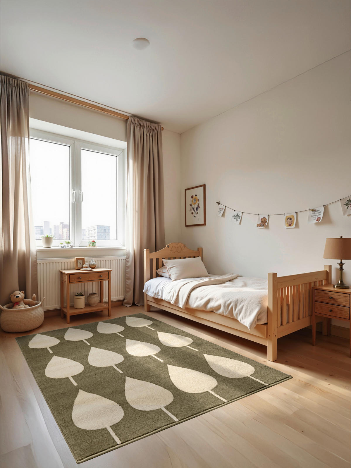 KINDERTEPPICH 160/235 cm Adventures  - Creme/Olivgrün, Design, Kunststoff/Textil (160/235cm) - Hanse Home