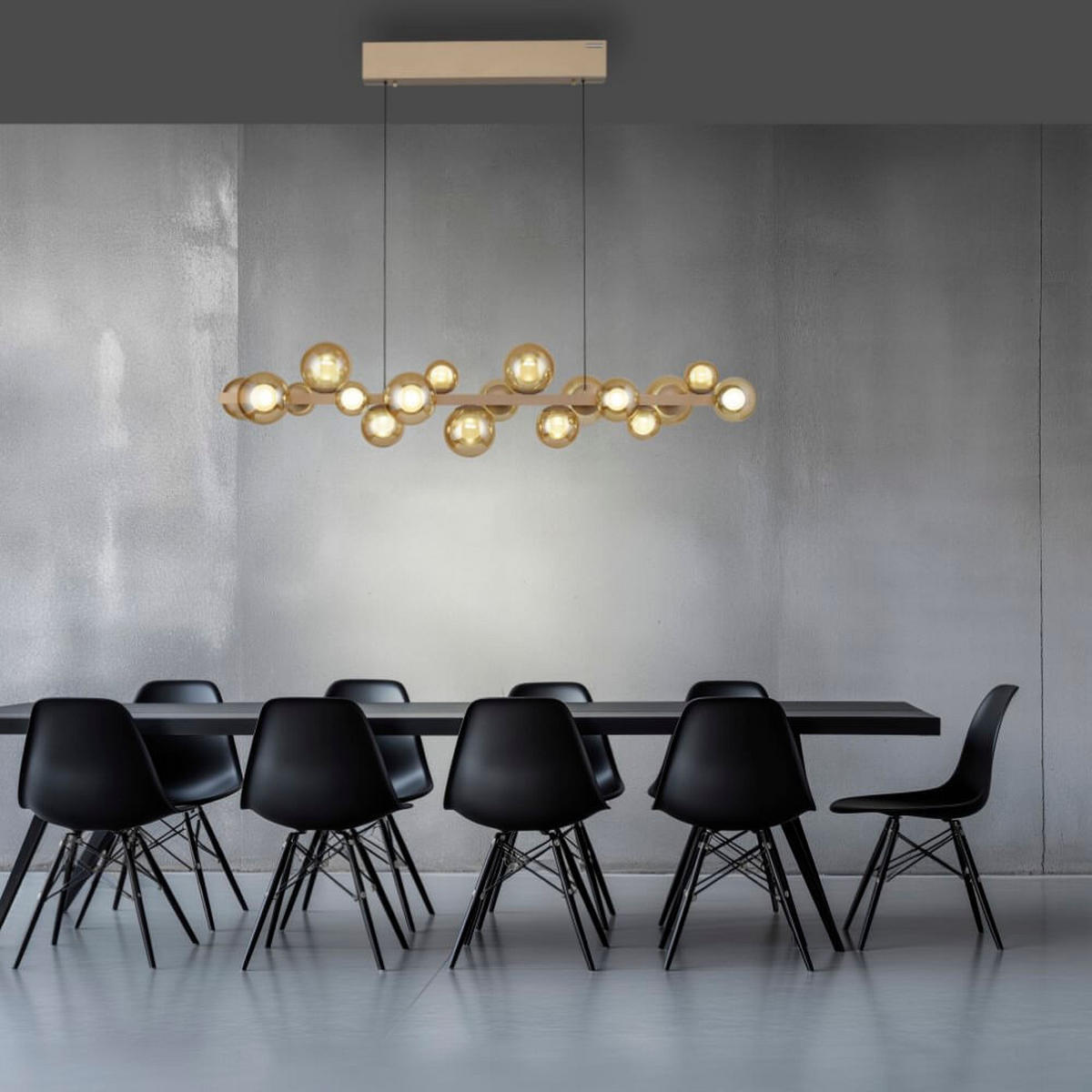 VISEČA NIHALNA LED-SVETILKA  PURE E-POPUP 45 W//2700-5000 K/230 V/ - barve brona, Basics, kovina/umetna masa (120/29.5/240cm) - Neuhaus PURE