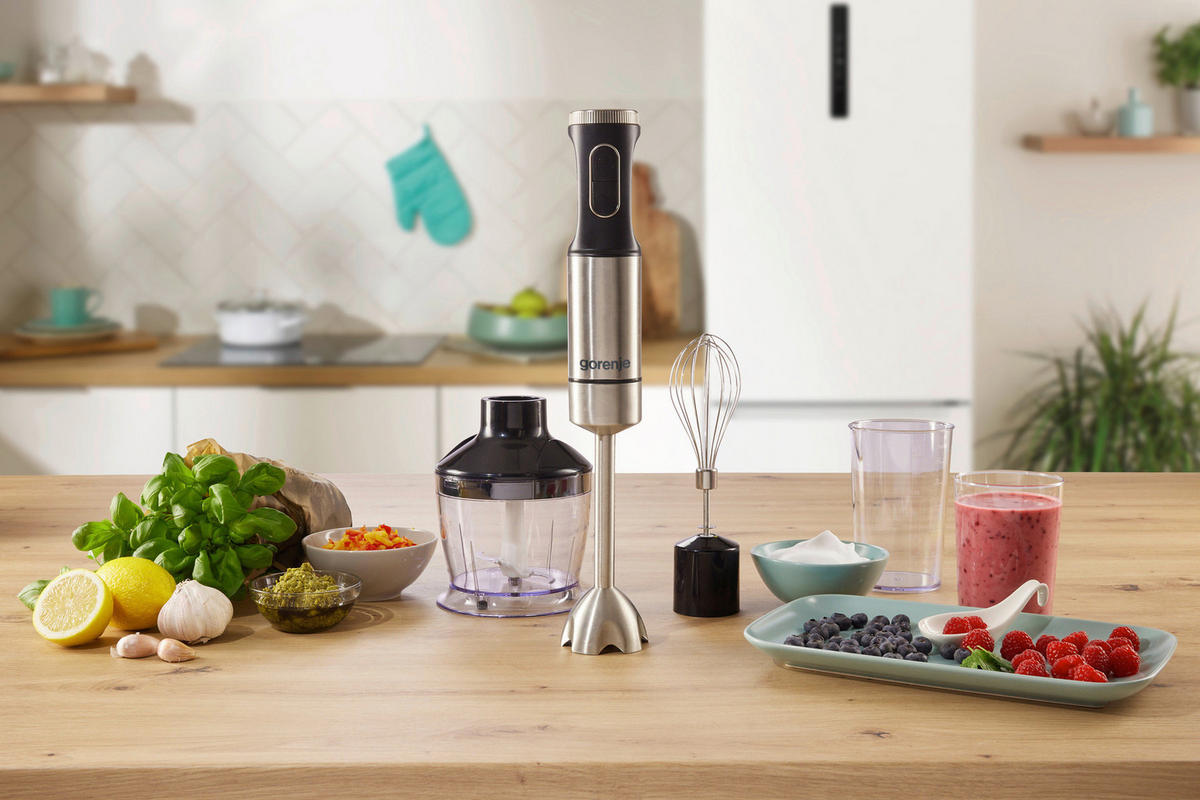 STABMIXER-SET  - Edelstahlfarben, Trend (6,8/40,7/8,2cm) - Gorenje