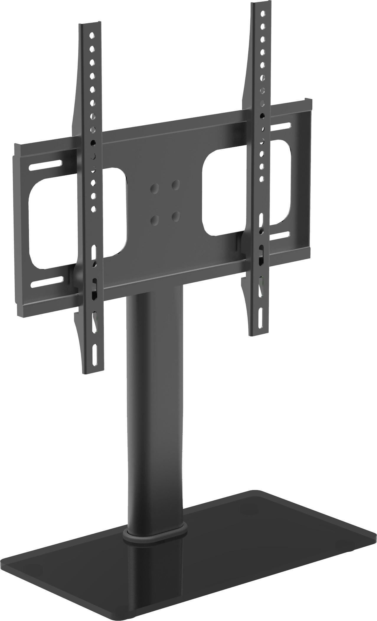 TV-RACK Metall, Glas Schwarz  - Schwarz, Basics, Glas/Metall (46/67,4/24cm) - MID.YOU
