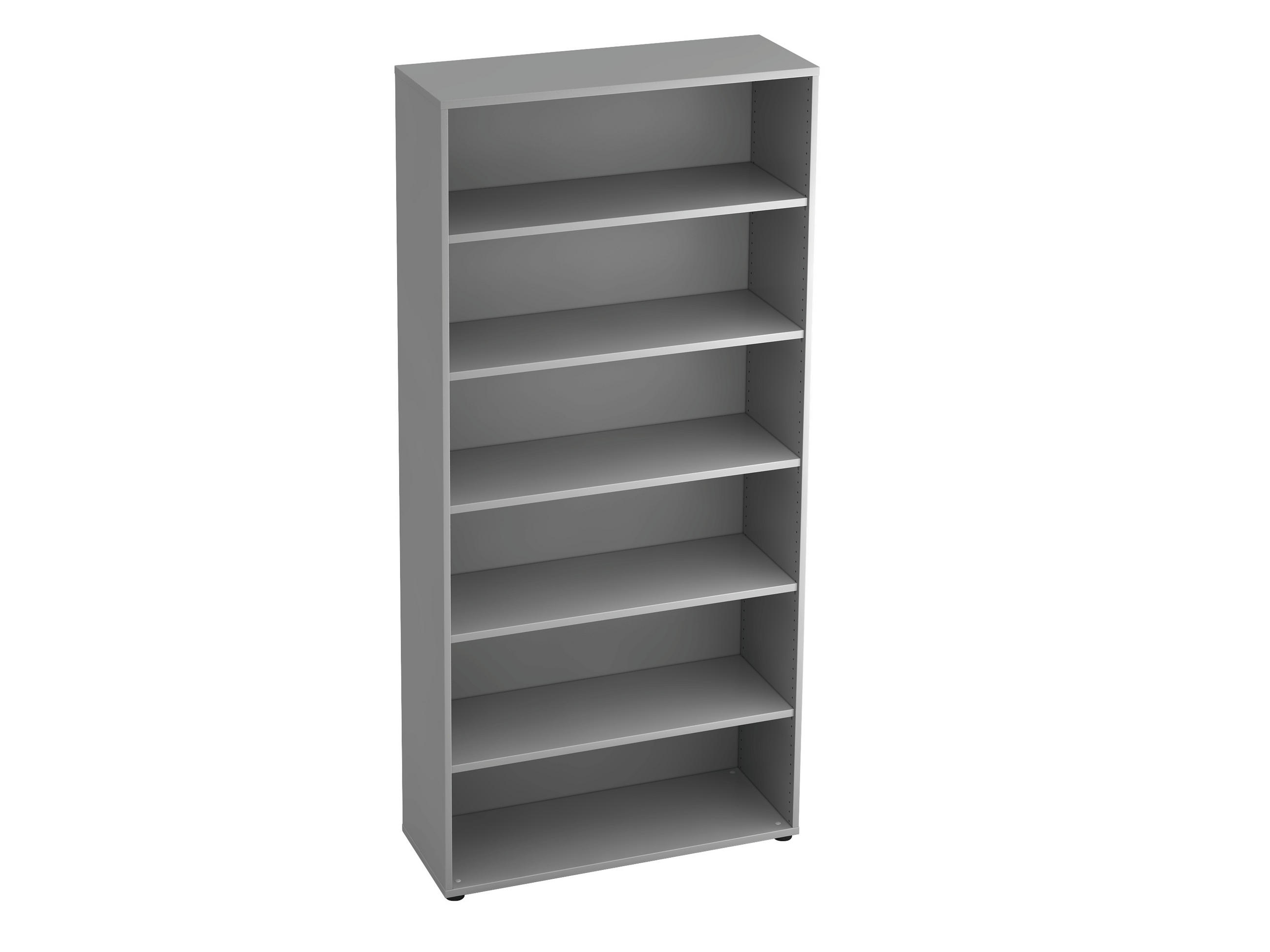 REGAL  100/215,6/40 cm Grau  - Schwarz/Grau, KONVENTIONELL, Holzwerkstoff/Kunststoff (100/215,6/40cm) - Venda