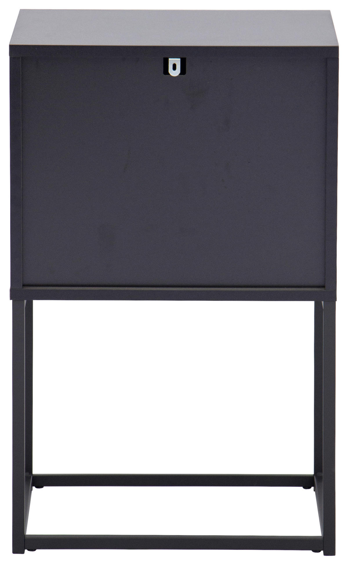 NACHTSCHRANK 42,5/67/38,5 cm  - Schwarz, KONVENTIONELL, Holzwerkstoff/Metall (42,5/67/38,5cm) - Boxxx