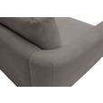 ECKSOFA  in Chenille Grau  307/224 cm  - Schwarz/Grau, KONVENTIONELL, Kunststoff/Textil (307/224cm) - Hom`in