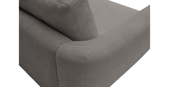 ECKSOFA  in Chenille Grau  307/224 cm  - Schwarz/Grau, KONVENTIONELL, Kunststoff/Textil (307/224cm) - Hom`in