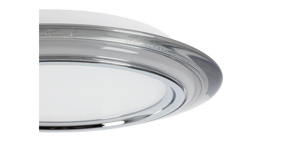 LED-DECKENLEUCHTE 45/6 cm - Chromfarben/Transparent, Design, Kunststoff/Metall (45/6cm) - Novel