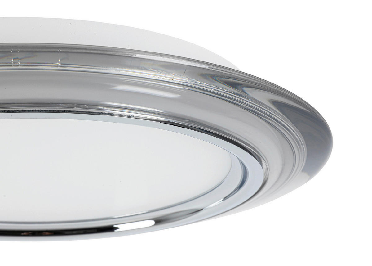 LED-TAKLAMPA Macon 36 W  - vit/kromfärg, Design, metall/plast (45cm) - Novel