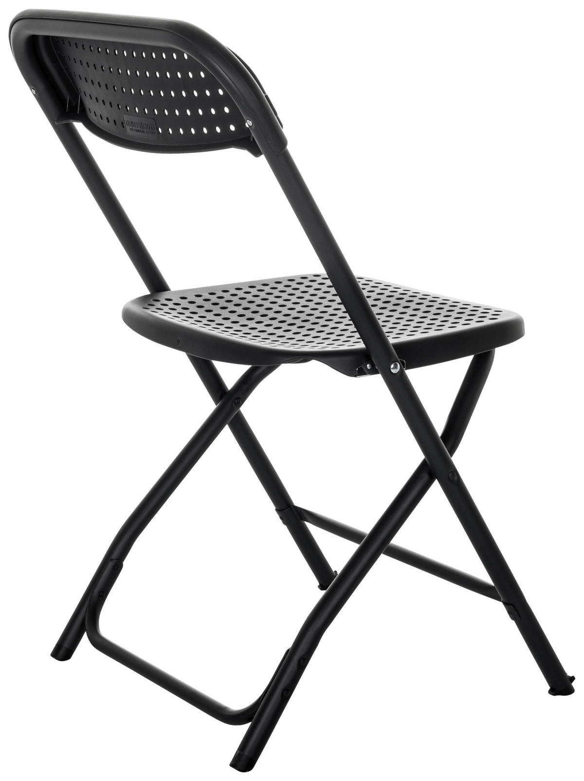 KLAPPSTUHL Schwarz  - Schwarz, Basics, Kunststoff (51/80/52cm) - MID.YOU