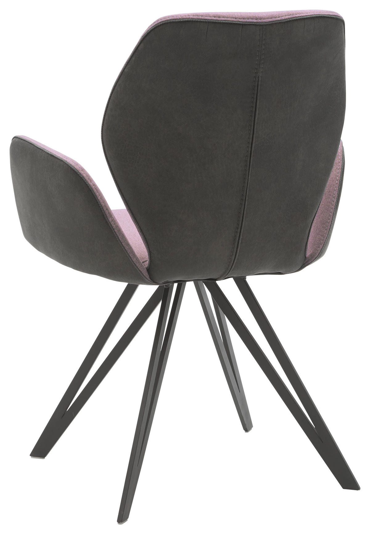 ARMLEHNSTUHL  in Eisen Webstoff, Mikrofaser  - Anthrazit/Schwarz, Design, Textil/Metall (62/91/59cm) - Valnatura