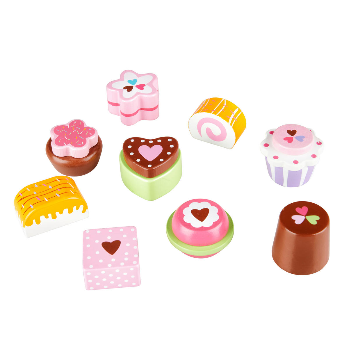 STALAK ZA CUPCAKE  2-katni   - bijela/ružičasta, Basics, drvo (19,5/21,5cm) - My Baby Lou