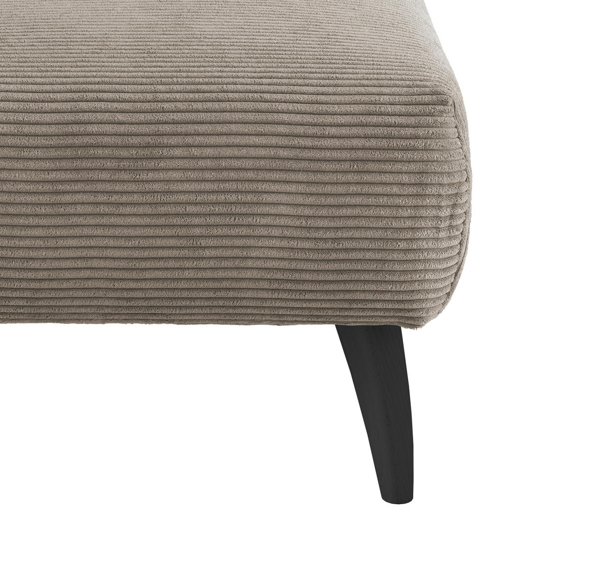 HOCKER in Holz, Textil Graubraun  - Graubraun/Schwarz, Modern, Holz/Textil (66/44/66cm) - MID.YOU