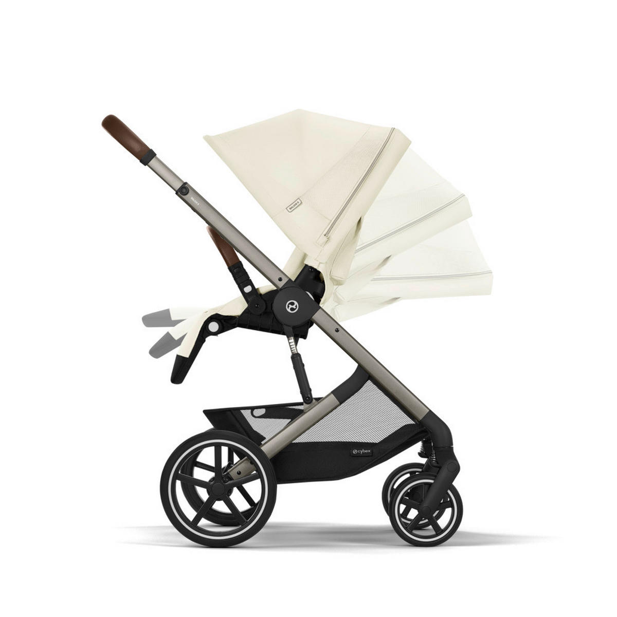 KINDERWAGEN  Balios S Lux  Seashell Beige  - Taupe/Beige, Basics, Textil/Metall (87/60/108cm) - cybex GOLD