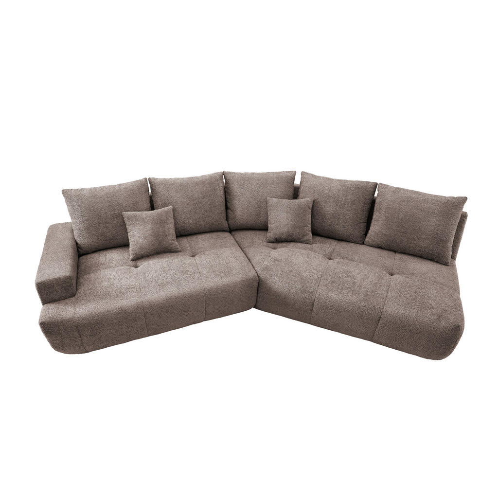 Thumbnail - Livetastic Bigsofa, Taupe, Textil, Uni, 4-Sitzer, Füllung: Schaumstoff, 323x91x155 cm, Made in EU, seitenverkehrt erhält...