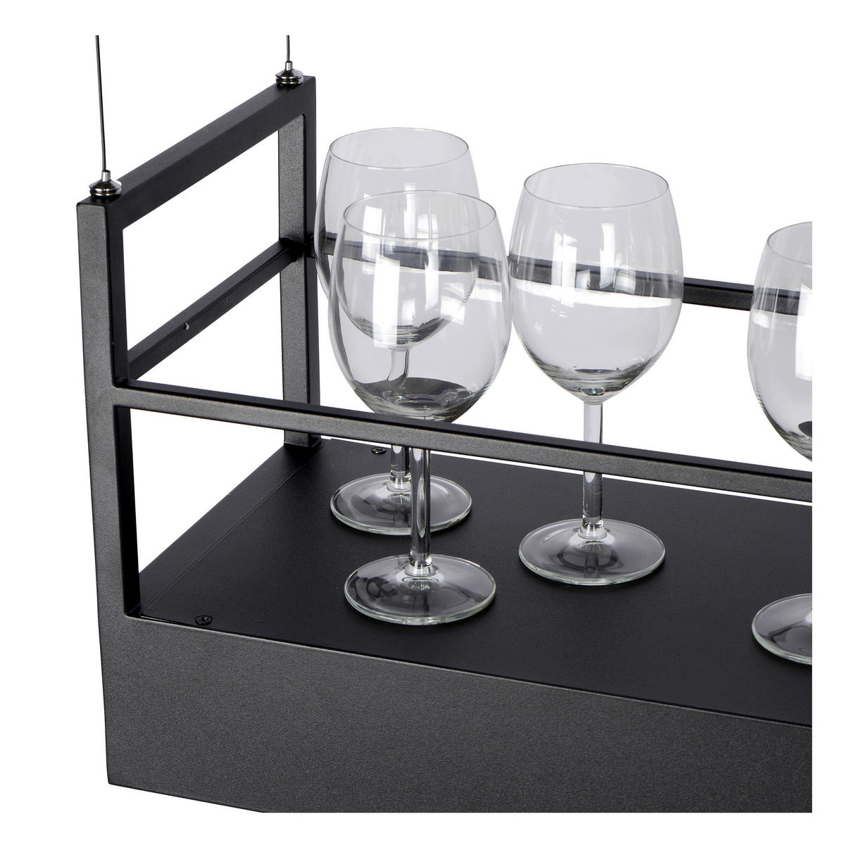 HÄNGELEUCHTE Miravelle 110/22/160 cm   - Schwarz, MODERN, Metall (110/22/160cm) - Lucide