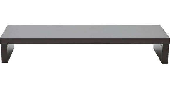TV-AUFSATZ in - Graphitfarben, KONVENTIONELL, Holzwerkstoff (89/14/37cm) - Voleo