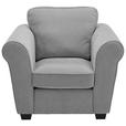 SESSEL in Chenille Grau  - Schwarz/Grau, KONVENTIONELL, Kunststoff/Textil (106/88/86cm) - Carryhome