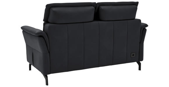 2-SITZER-SOFA Anthrazit Echtleder  - Anthrazit/Schwarz, KONVENTIONELL, Leder/Metall (178/103/95cm) - Dieter Knoll