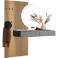 GARDEROBE  in 170/192/40 cm  - Anthrazit/Naturfarben, Design, Glas/Holz (170/192/40cm) - Dieter Knoll